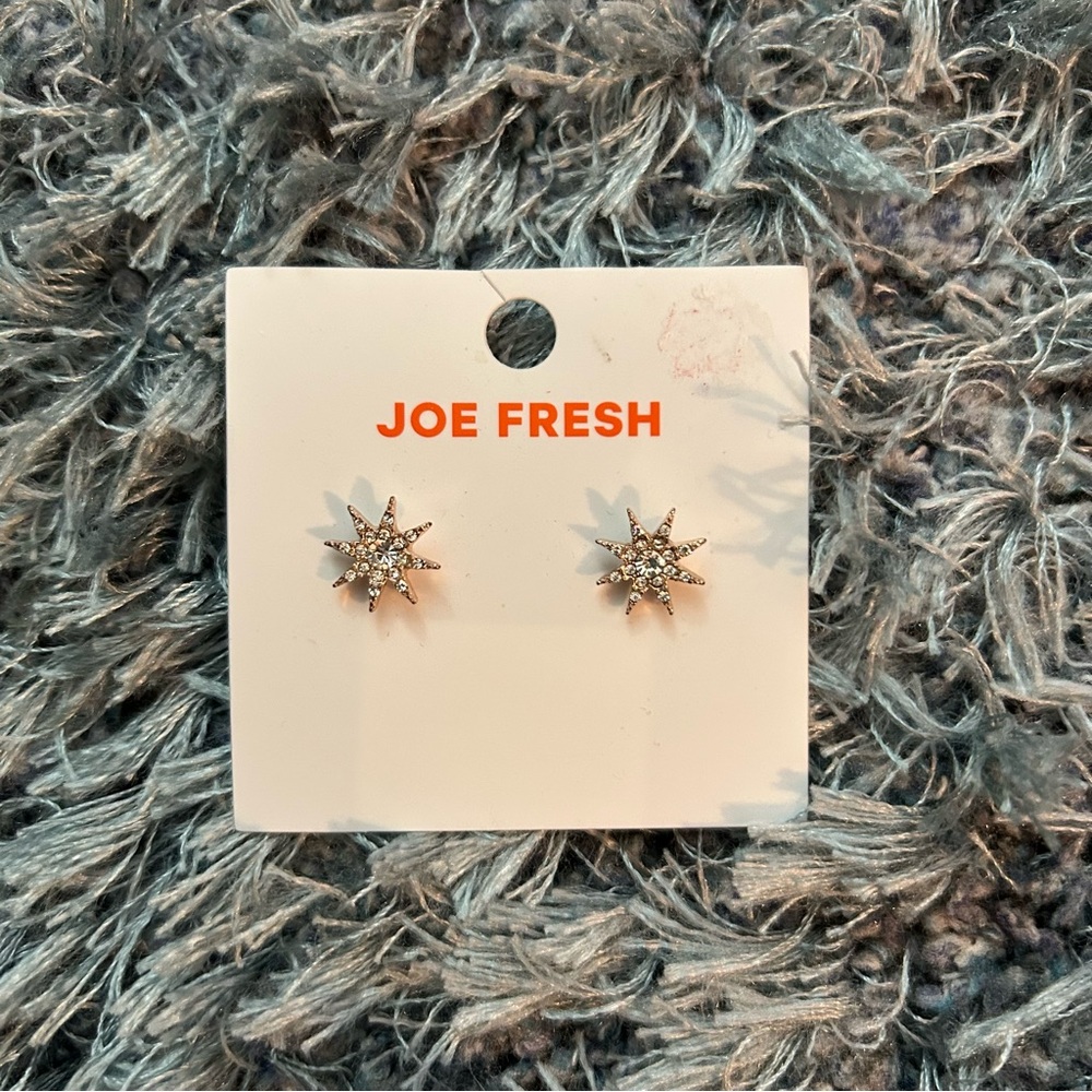 Joe Fresh Gold Star-Shaped Earrings